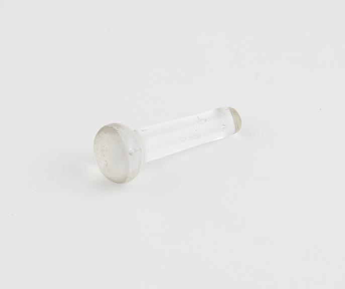 Glass Stopper, L: 60mm x W: 25mm, British, 1907-1912