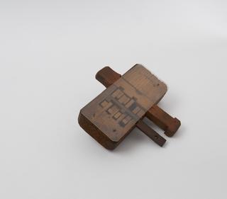 Wooden door lock with wooden tumblers from the Faroe Islands, early 18th century