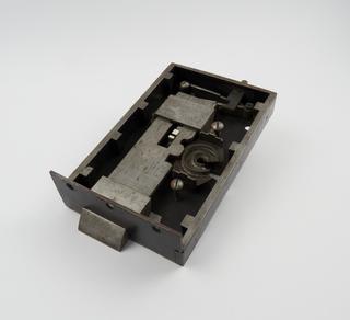 Twelve inch double-sided rim drawback lock