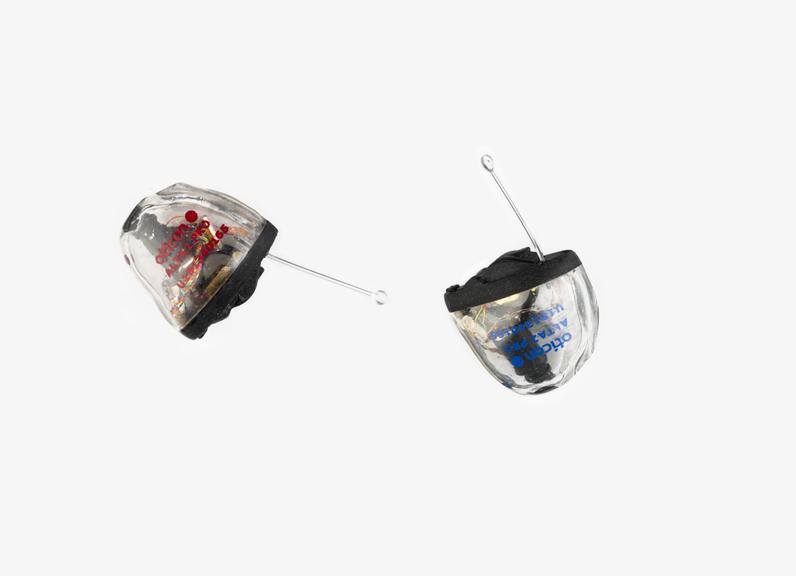 Two Alta2 Invisible In the Canal Hearing Aids