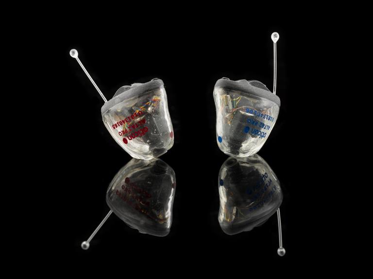 Two Alta2 Invisible In the Canal Hearing Aids