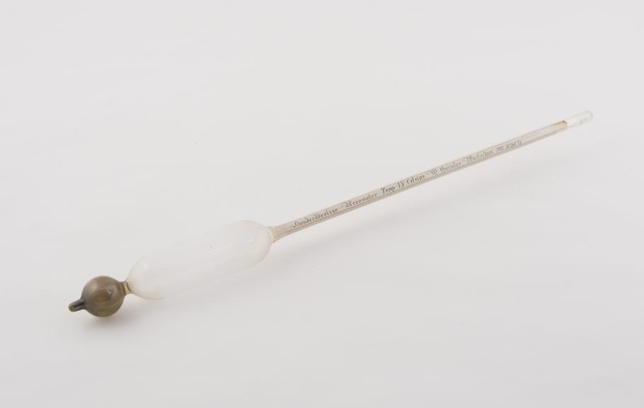 Hydrometer by W. Geissler, Amsterdam, 1881.