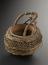 Wicker warming basket with clay bowl, Kashmiri, 1880-1920