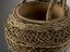 Wicker warming basket with clay bowl, Kashmiri, 1880-1920