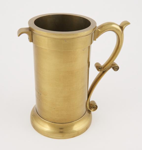 Brass Standard quarter Gallon [quart] volume measure for the