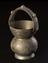 Food container, engraved brass, Indian, 1801-1900