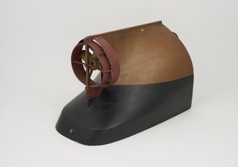 Model demonstrating placement of propeller on a screw steamer