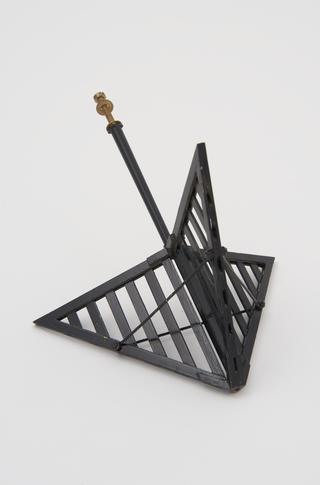 Black triangular cage