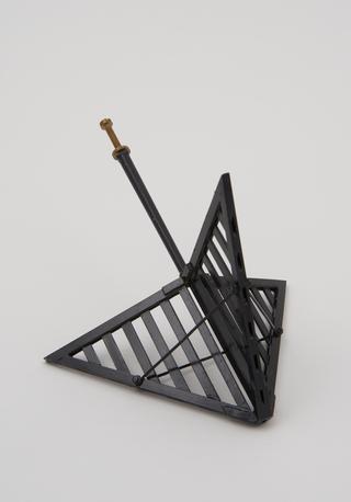 Black triangular cage