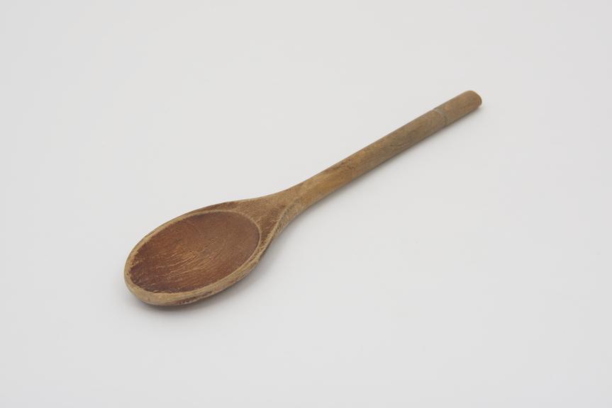 Small wooden spoon, English, 1880-1920