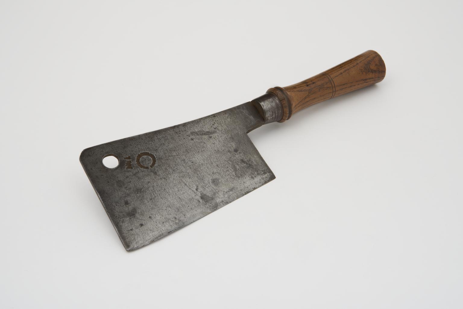 Define Cleaver Meat cleaver with oak handle and steel blade | Science Museum Group ...