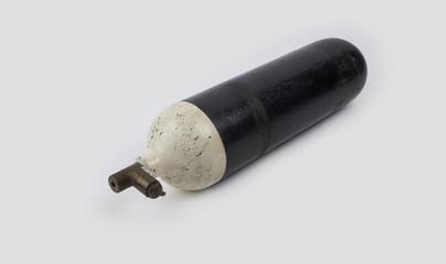 Gas cylinder from J S Peress diving suit