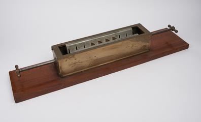 Model, illustrating screw-propeller action in water, one of two