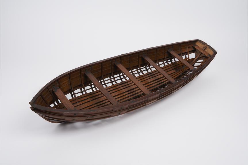 Model showing Fawcus' mode of constructing boats