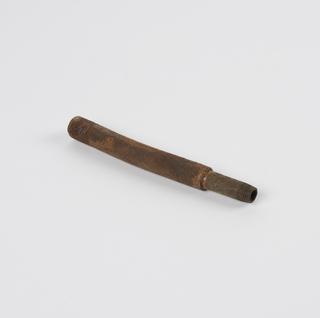 Section of metal pipe, threaded at both ends,