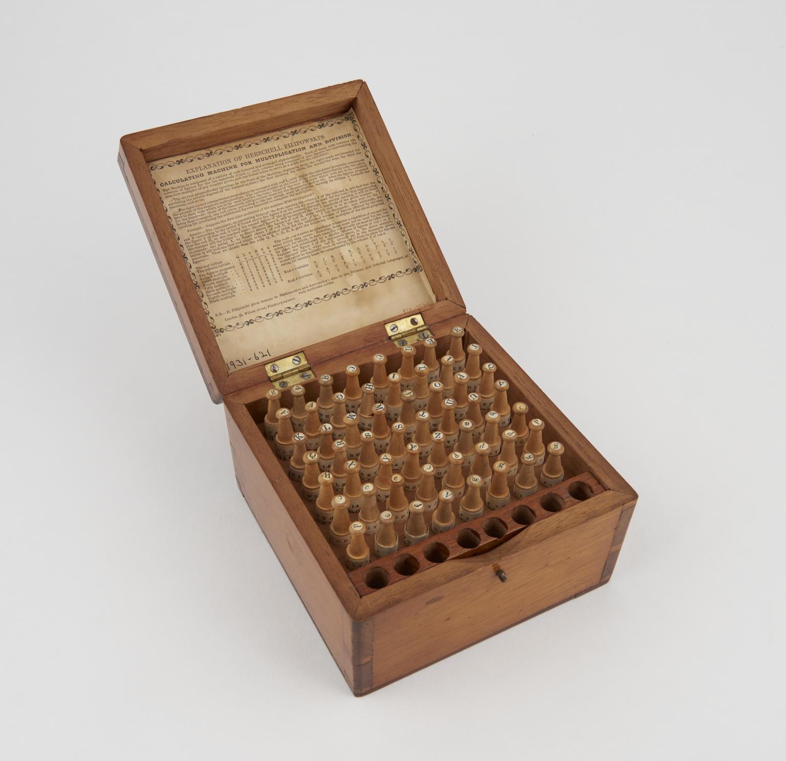 Filipowski's calculating rods (56) | Science Museum Group Collection