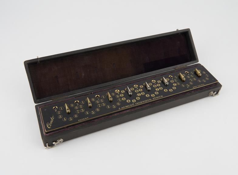 Conto adding machine for eight figures, c. 1906, by J