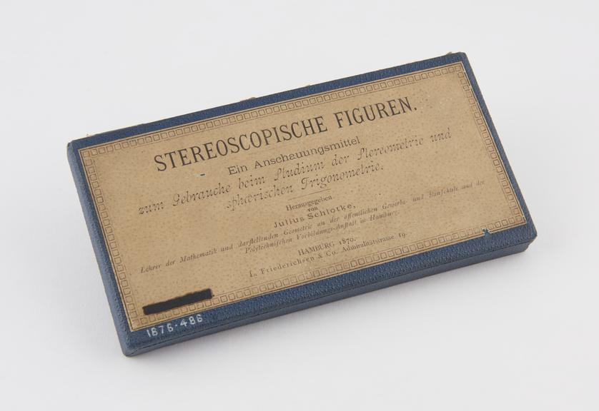 Set 30 stereoscopic cards illustrating stereometry and