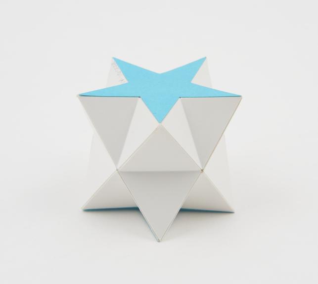 One of eighteen uniform polyhedra card models illustrating non