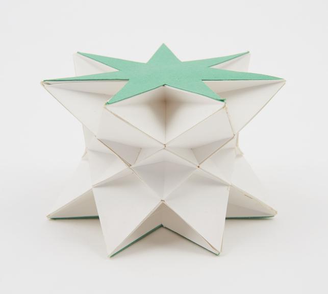 One of eighteen uniform polyhedra card models illustrating non