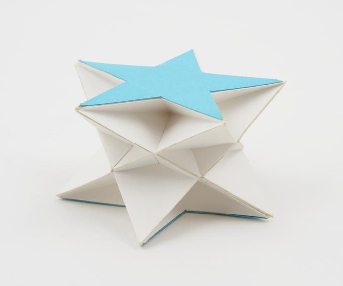 One of eighteen uniform polyhedra card models illustrating non