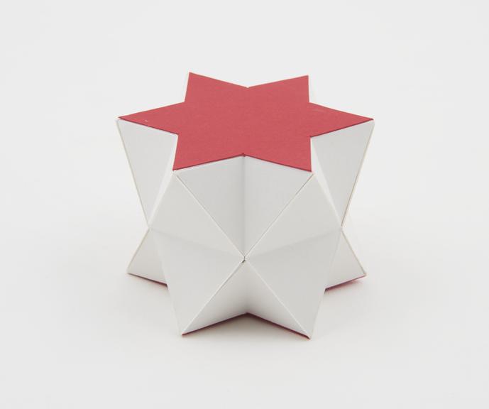 One of eighteen uniform polyhedra card models illustrating non