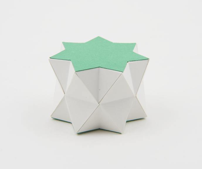 One of eighteen uniform polyhedra card models illustrating non