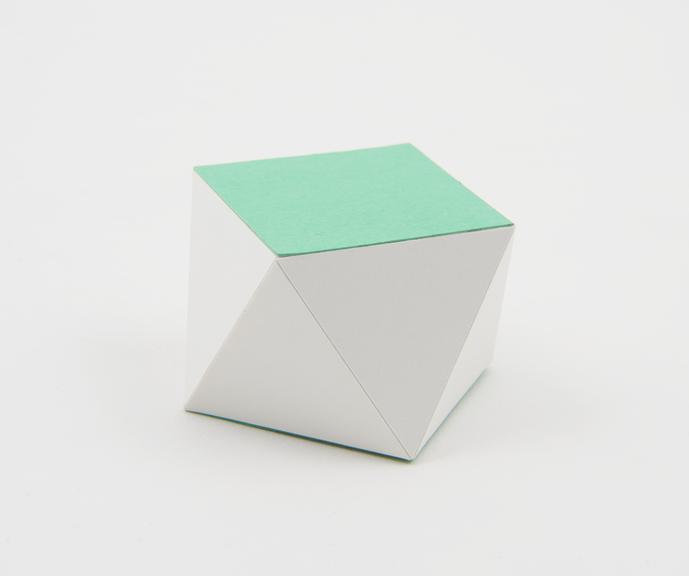 One of eighteen uniform polyhedra card models illustrating non