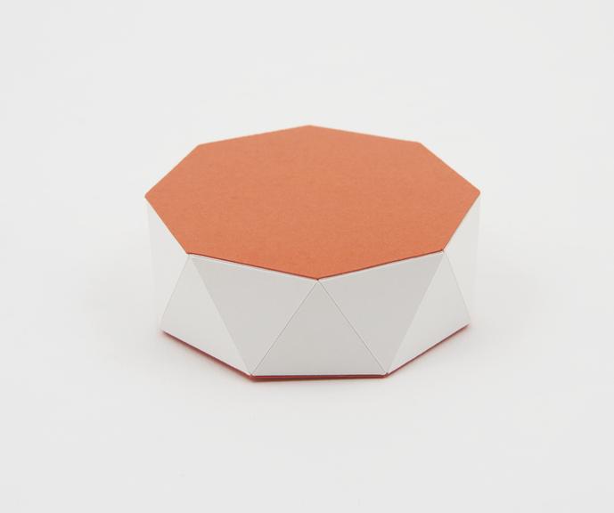 Uniform polyhedra card model illustrating a non convex