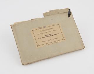 Packet for unassembled cardboard geometrical models; Ellipsoids of 22 circular sections