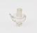 Small glass alembic head with ground glass neck