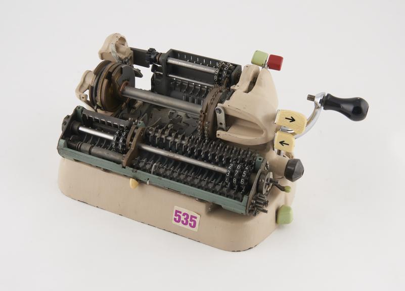 Cut-away demonstration model of Walther WSR 160 calculating