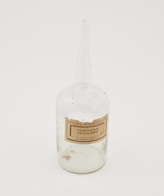 Phosphorus oxychloride phial (contents removed) supplied by