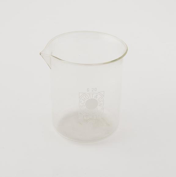 Beaker by Schott and Gen., Mainz. Jena glass ref G20, 250ml.