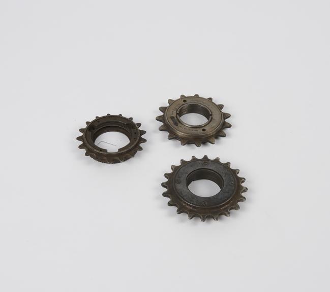 Group of three almost identical, small, rear-hub