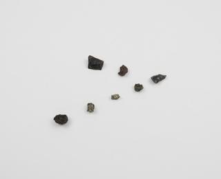 Fragments of minerals from recycling sorting machines