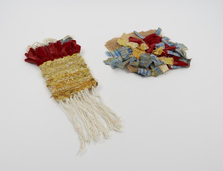 Rag rugs from recycled materials, Mukattam, Cairo (2 types)