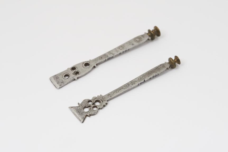 Two buttonhole cutters, 17th or 18th Century