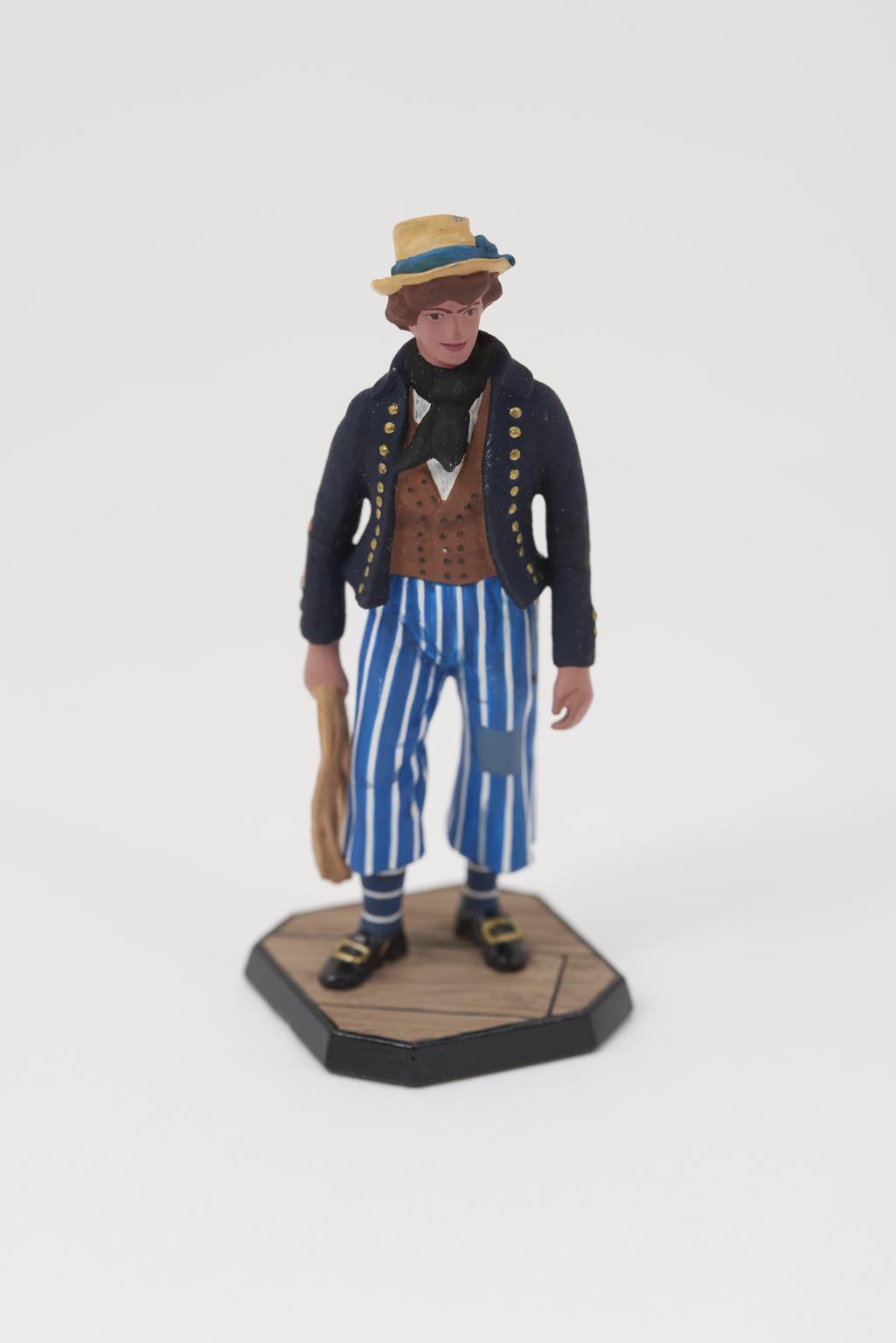 Seaman miniature figure depicting use of dyestuffs | Science Museum ...