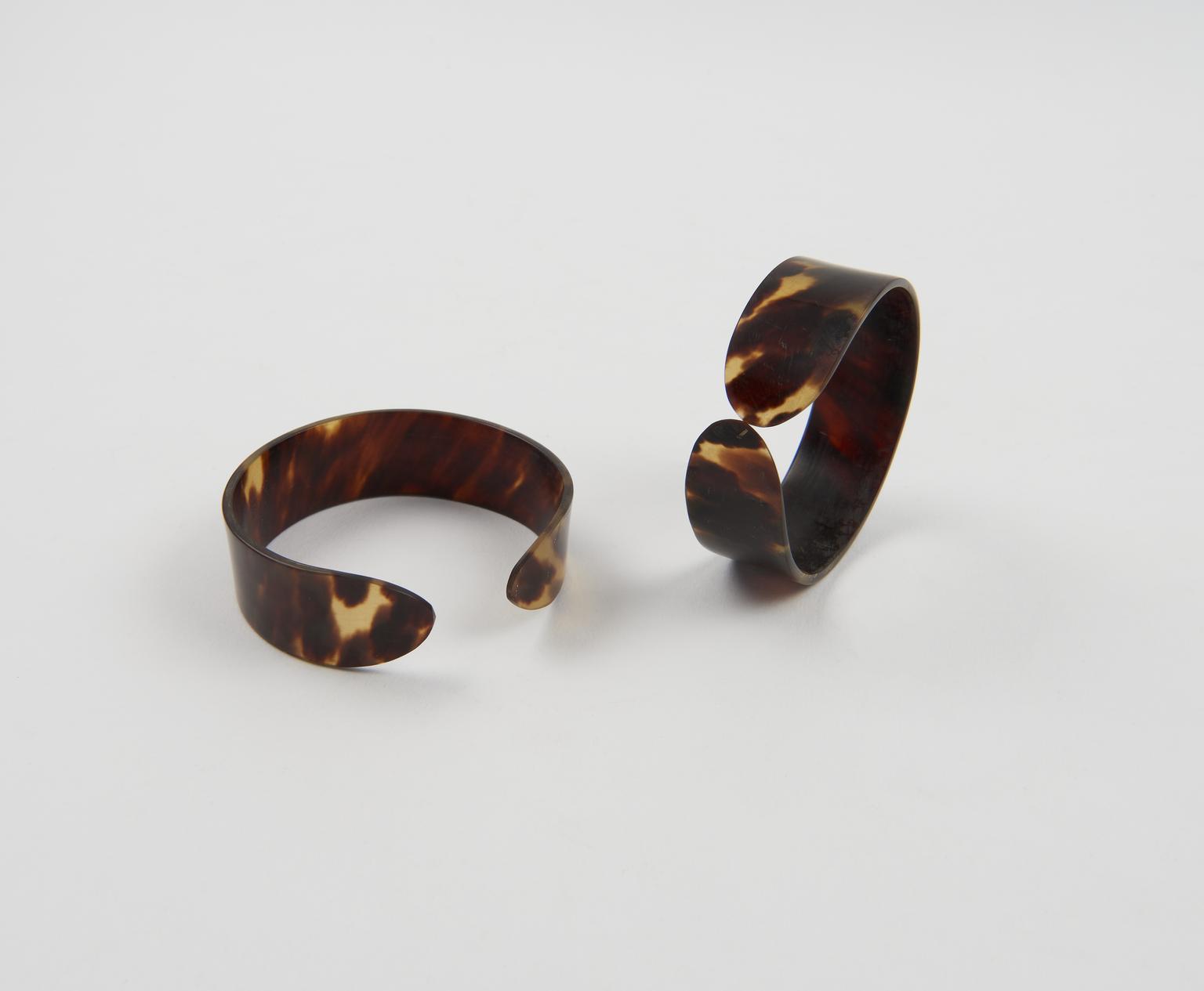 Natural tortoiseshell bangles from the Philippines