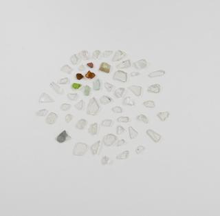 Glass fragments, obtained from recycling sorting machines