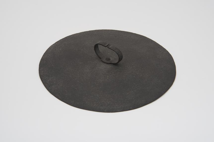 Lid for a large cast iron cooking pot, unmarked, Sussex