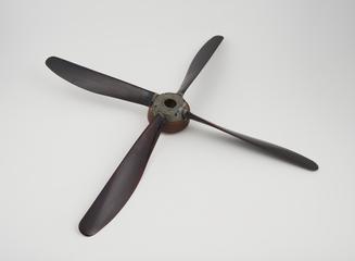 Propeller: four bladed, wind tunnel model, with blades to prop shaft connector