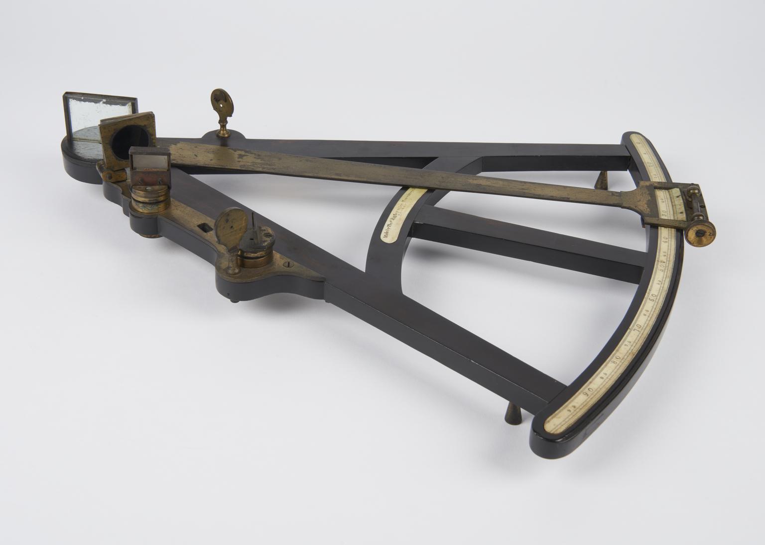 Ebony and brass octant. | Science Museum Group Collection