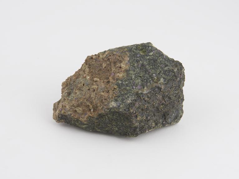 Specimen of peridotite.