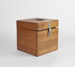 Reserve ship's inner gyro-compass sphere, in carrying case