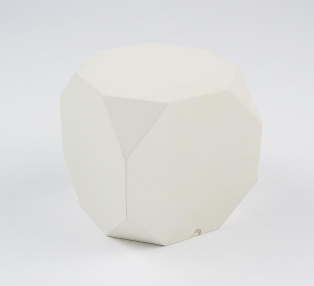 Catalan collection of semi-regular polyhedra; plaster model;