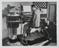 Photograph of a man playing a theatre organ
