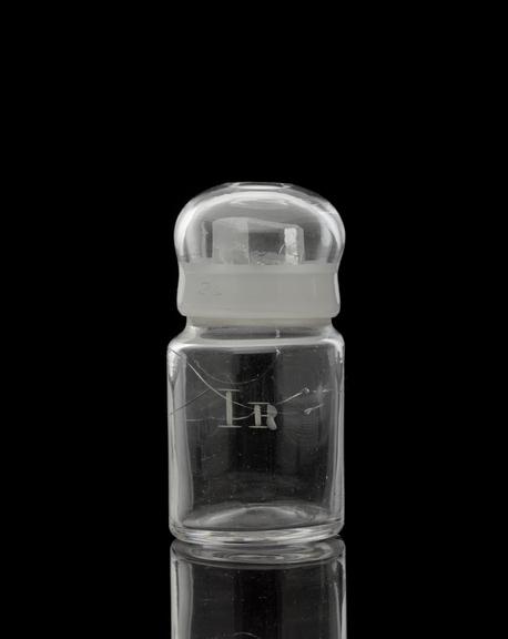 Glass-stoppered bottle for iridium