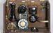 School telephone in polished wood case, 1921-1940